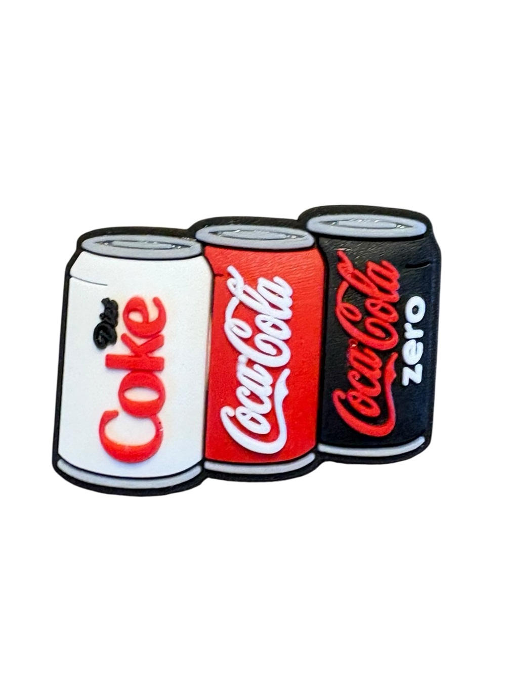 Coca Cola, Diet, & Zero Cans Croc Charm